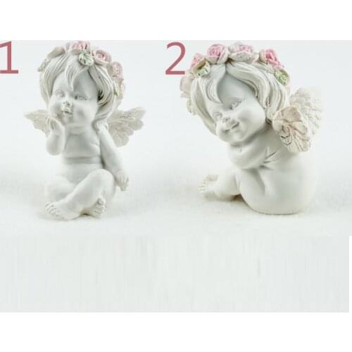 Cute Angel Flower Angels 3d Baby Molds Mould Fondant Forms Soap Candle Molds Clay Mould Rubber PRZY Two Shape Silicone 001