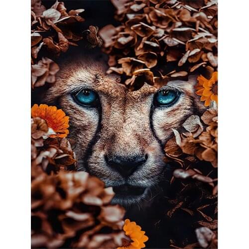 Flower DIY 11CT Embroidery Cross Stitch Kits Needlework Craft Set Printed Canvas Cotton Thread Home Decoration Design