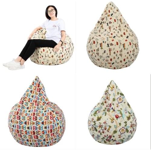 EXTRA LARGE Stuffed Animal Storage Bean Bag Chair Cover - for Toy Storage for Kids - 60x75cm