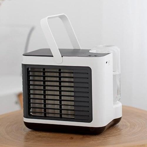 Mini Personal Air Conditioner Fan Portable Air Cooler Fan USB Rechargeable Summer Space Cooling Fan Air Humidifier USB