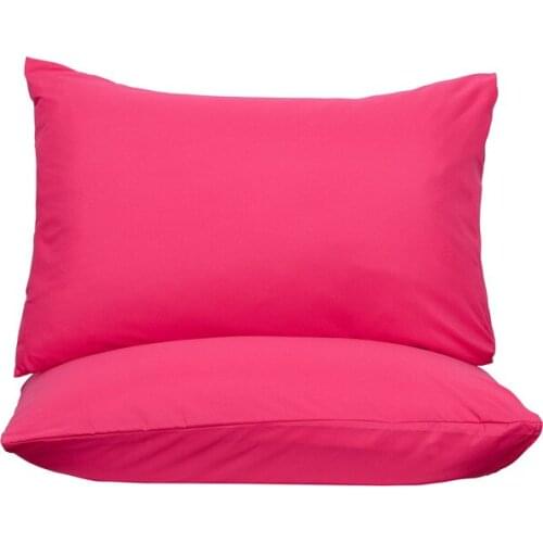 Pink Bedding Pillowcases Pillow Case 50x70 Solid White Black Covers Cases for Bed Sleeping Pillow Home Textile 1pc Dropshipping