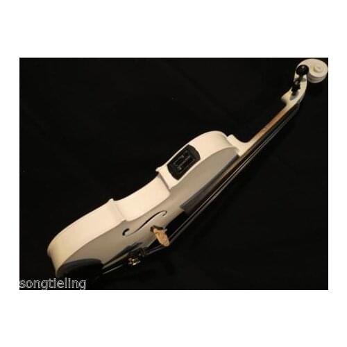 Hand-made solid wood White colors electric & acoustic viola 16" #8592