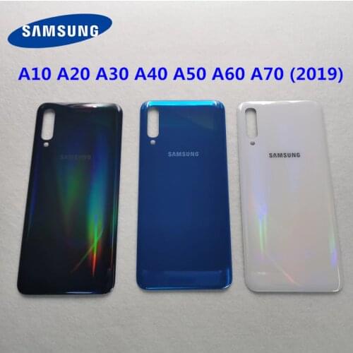 SAMSUNG Galaxy A10 A20 A30 A40 A50 A60 A70 2019 Original Back Battery Cover Rear Door Housing Glass Panel Replacement Part