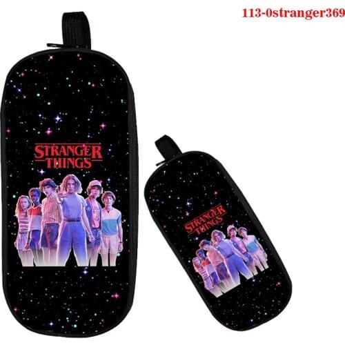 Mochila Women Makeup Box Stranger Things Pencil Case Bag 3d Print Zipper Pencil Box Kpop for Kids School Supplies Cosmetic Bags