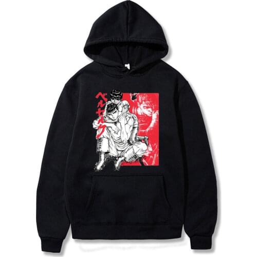 Anime Berserk Hoodies Cool Cartoon Manga Guts Graphic Men Clothing Harajuku Winter Oversize Women Long Sleeve Sweatshirt Hoodie