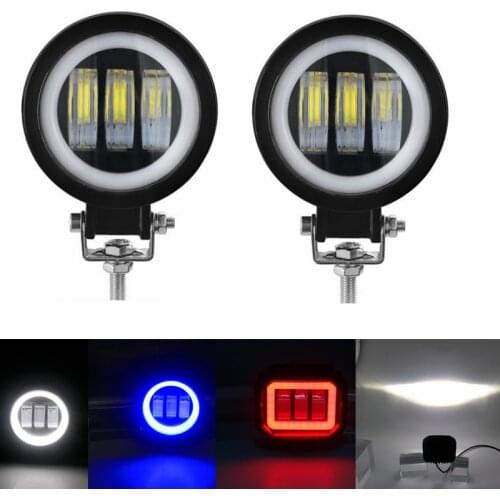 Bright halo angel eyes led bar Work Light beam offroad 30W 3000LM 12V 24V for jeep niva 4x4 atv SUV motorcycles Truck