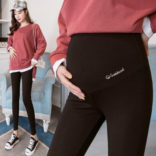 Woman Plus Size Pants Pregnant Pregnancy Clothes Pants Ropa Adjustable Waist Soft Slim Elastic Leggings Mujer Embarazada Premama