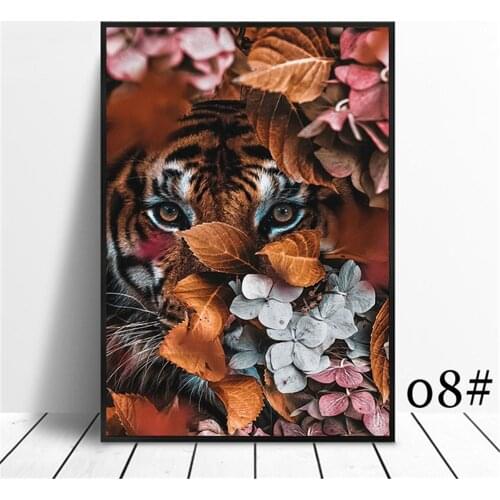 Animal Flower Lion Tiger Elephant Elk Orangutan DIY Cross Stitch 11CT Embroidery Kits Needlework Craft Set Dropshipping