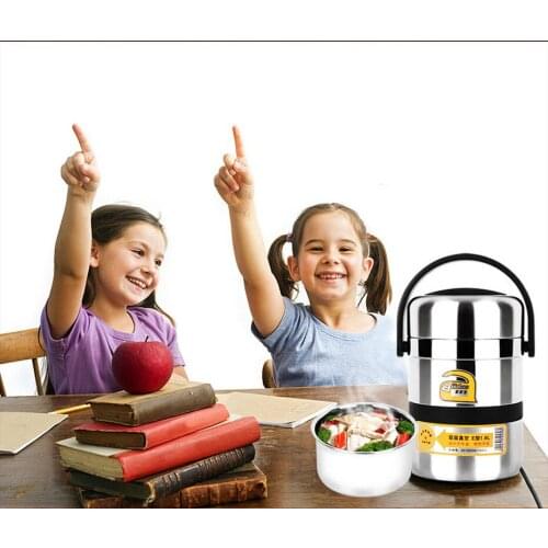 1.8L 2.6L Large Vacuum bento Lunch 3 layer Box with Thermal bag dinnerware Set Food Fruit Container Storage Children Adults Gift