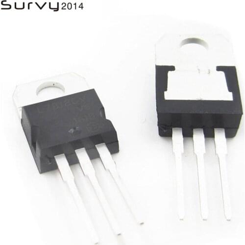 10PCS L7812CV TO-220 L7812 LM7812 7812 Positive-Voltage Regulators diy electronics