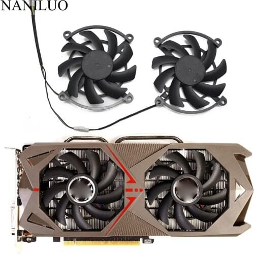 2PCS/lot for Colorful 1060-3GD5 GeForce GTX1070 iGame S GAMING GTX 1060 1070 Video Graphics card cooling fan