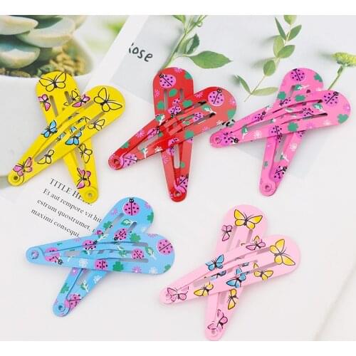 20pcs/set Baby girls Cute Printed hair clips Hairpins Headdress Kids Snap Hairclips Hair Barrettes acsesorios para el cabello