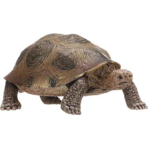 3.4 Inch 8.5cm Wild Life Zoo Animal Model Giant Tortoise Turtle Figures Collectible Figurine Kids Educational Toys Children