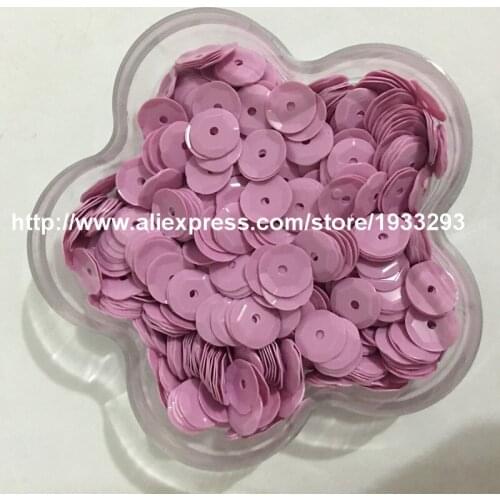 50g(4000pcs)/100g(8000pcs) 6mm CUP Solid Rose Red round loose sequins Paillette sewing Wedding craft good quality