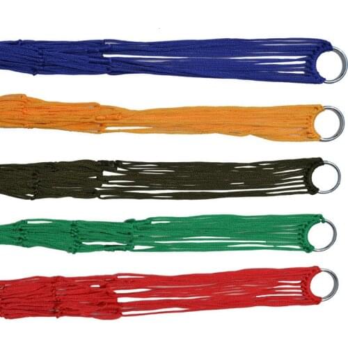 9-Strand Nylon Rope Hammock Portable Camping Leisure Mesh Hammock Swing Outdoor Furniture Camping Hammock Swing patio furniture