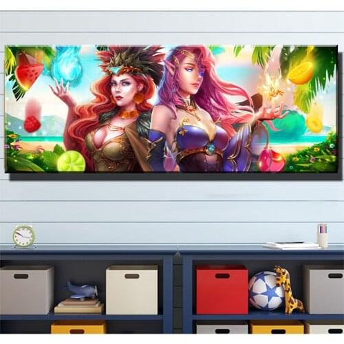 Fantasy Portrait 5d diy diamond painting 3D cross stitch full square round drill mosaic diamond embroidery Animation X125