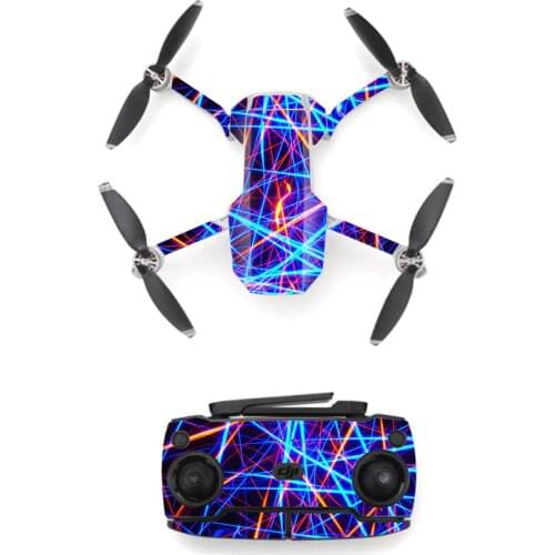 Colorful Line Style Skin Sticker for DJI Mavic Mini Drone And Remote Controller Decal Vinyl Skins Cover