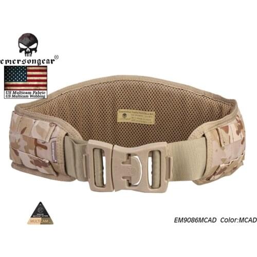 Emersongear MOLLE Padded Waist Support Tactical Belt Airsoft Combat Belt Multicam Arid EM9086