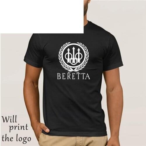 BERETTA T-Shirt Weapon T-Shirt Summer Print black T Shirt Clothes Popular Shirt Cotton Tees Amazing Short Sleeve Unique Men Tops