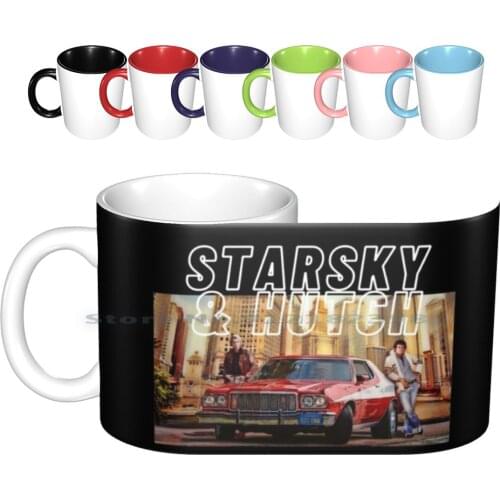 Starsky & Hutch Ceramic Mugs Coffee Cups Milk Tea Hutch Paul Michael Glaser David Soul Huggy Bear Capt Dolbey Detectives Cops