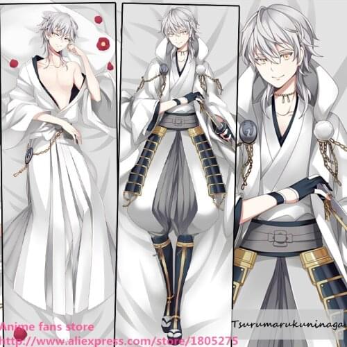 Cool Hot Online Game Anime Sword Dance Touken Ranbu Tsurumarukuninaga BL Pillowcase Pillow Case decorative Hugging Body