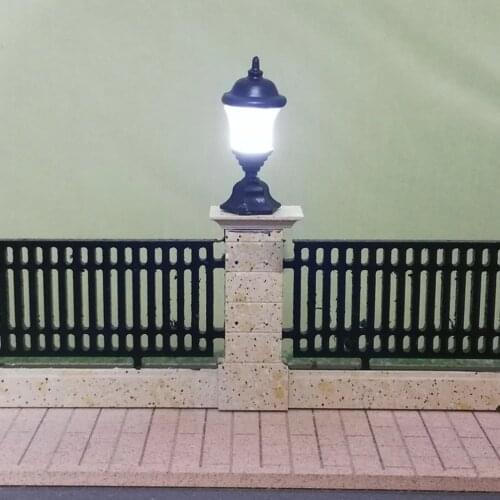 10x Model Railway Train Lamp Post Dollhouse Fairy Garden Street Lights HO Scale LEDs Bulk Style 2-2cm