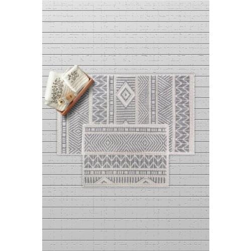 Marina Cotton 2 Piece 60x100 50x60cm Bathroom Mat Set