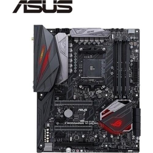 For ASUS ROG CROSSHAIR VI HERO (WI-FI AC) Motherboard Socket AM4 For AMD X370 X370M Original Desktop Mainboard Used Mainboard