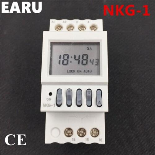 NKG1 NKG-1 LCD Microcomputer Programmable Digital Time Switch Relay Timer Count Down Street Lamp LED Screen Controller Cycle LCD