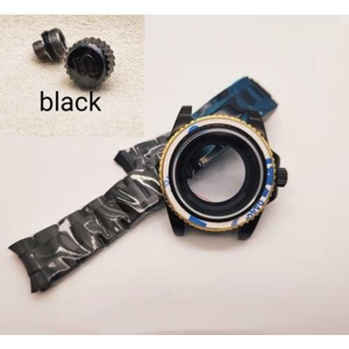 New for NH36 Movement Diving Watch Case Shell+Strap Set Watch For Swiss 2824-2 Movement Modification Accessories