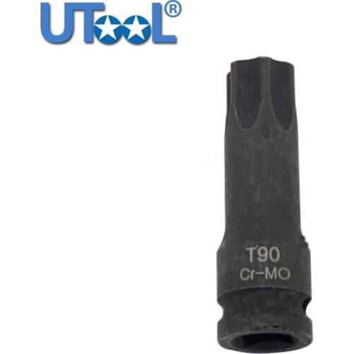 New arrival 1/2" DR. 78mm Length T90 Impact Socket Bit Torx Star Socket Bit Tool CR-MO