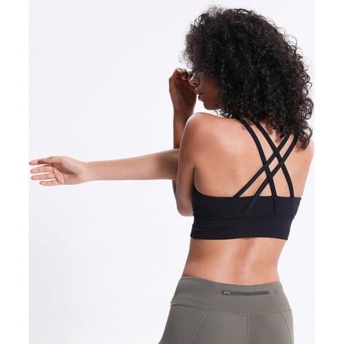 NWT Naked Feel Workout Bra Gym Sport Bras Top Sports Bra Lady New Style Breathable Quick Dry Sports bra Crop Top