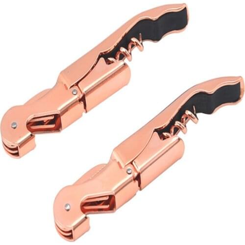 Luxury Gold Hippocampus Red Wine bottle Opener Rose gold Screw Corkscrew Wine Openers Can Beer Opener