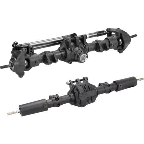 RC Car Front Rear Straight Complete Axle for 1:10 RC Crawler Axial SCX10 II 90046 90047 Upgrade Parts