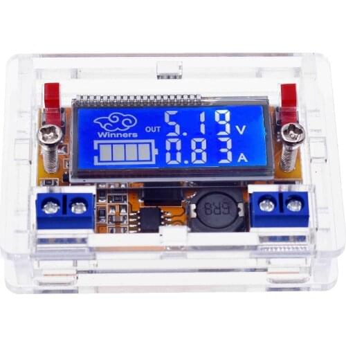 DC-DC 5-23V To 0-16.5V 3A Adjustable Step-down Power Supply Module Voltage Current LCD Display Step Down Buck Regulator + Case