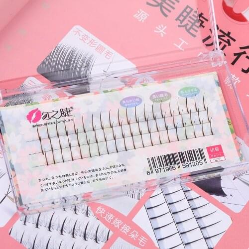 A Shape eyelash Professional Makeup Individual brown Lashes Cluster Natural Fluffy false eyelashes 3d Mink Eyelash extension