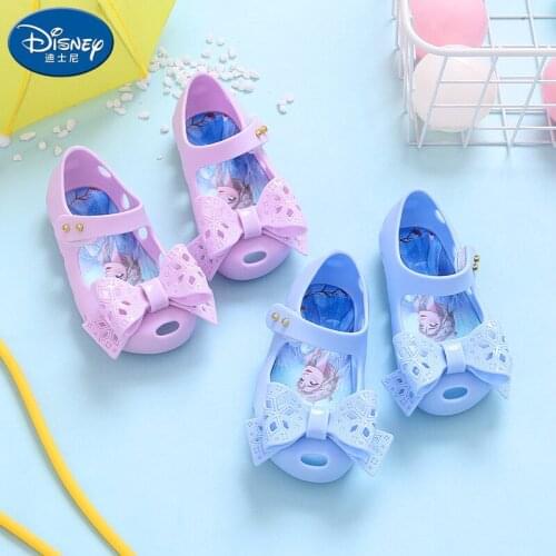 Disney Girls Princess Shoes Summer Frozen Baby Sandals and Slippers Bag with Cute Bow Baby Sandals