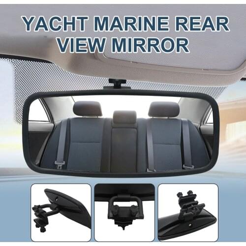 Universal Marine Rear View Mirror for Ski Boats Pontoon Boat Watersport Watercraft Surfing Mirror Panoramic Mirror