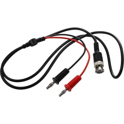 Quality BNC male dual 4 mm banana plug-Oscilloscope Test lead cable 3.5 feet