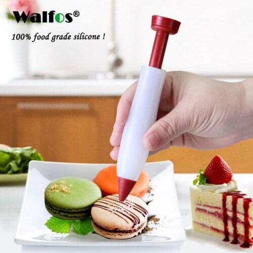 WALFOS Silicone Food Writing Pen Chocolate Decorating Tools Cake Mold Cream Cup Cookie Icing Piping Pastry Nozzles Kitchen Tools