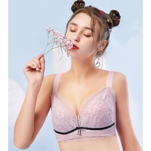 Womens Full Cup Support wire free Lace Bra 32 34 36 38 40 42 44 46 B C D E F G H I J