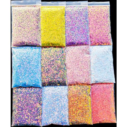 1 Bag 3Size Chameleon glitter 50G glitter Chameleon Color Shifting Hex Glitter Chameleon Color Shifting Chunky Nail Glitter