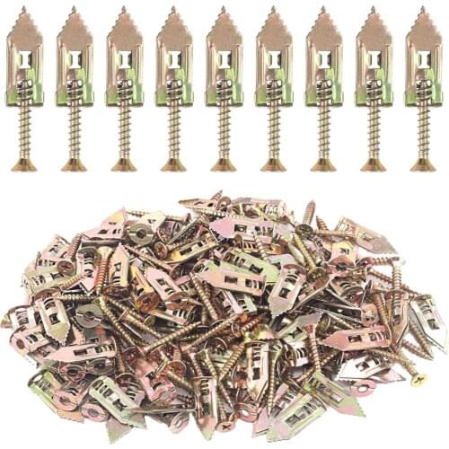 10-50Pcs Expansion Drywall Stainless Steel Anchor Kit With Screws Self Drilling Wall Home Pierced Special For Nylon Gypsum Board