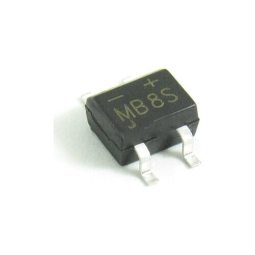 10PCS MB8S SOP4 SMD bridge rectifier MB8S 0.5A 800V SOP-4