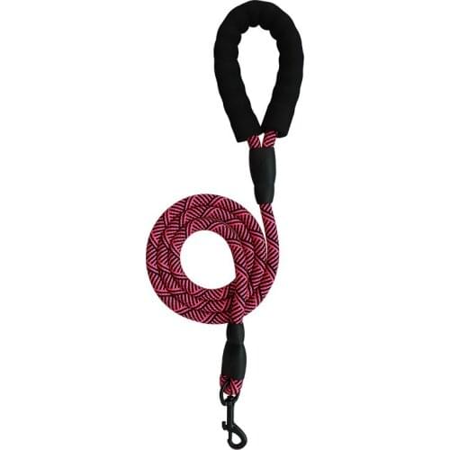 2021 New Designer Reflective Dog Pet Neck Fashion Polyester Puppy Safe Luminous Traction Rope