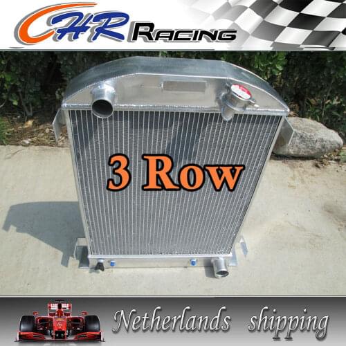 3 ROWS 62MM Aluminum Radiator for 1932 FORD HI-BOY Grill Shells CHEVY ENGINE 32
