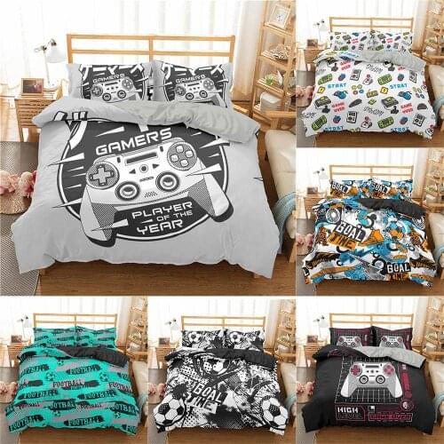 3D Gamepad Bedding Set Color Duvet Cover Set For Kids Teens Gift De Bedroom Home Luxury Textiles 2/3Pcs Queen Comforter Sets