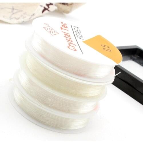 4 Roll/lot Transparent Elastic Crystal Line Beading Cord String Wire Thread For DIY Necklace Bracelet Jewelry Making Accessories