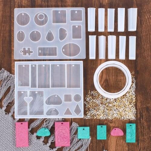 413 Pieces Silicone Mold For Resin Silicone uv Resin DIY Clay Epoxy Resin Casting Molds And Tools For Diy Jewelry Craft Making