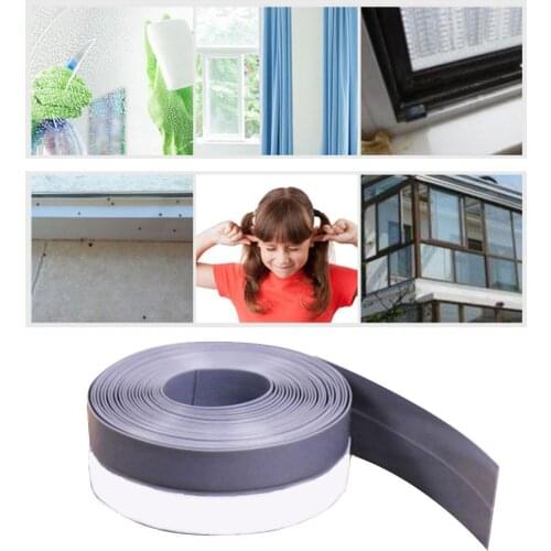 5m Self-Adhesive Weather Stripping Under Door Window Seal Strip Noise Weatherstrip Draft Stopper Sweep Strip Door Seal #W0
